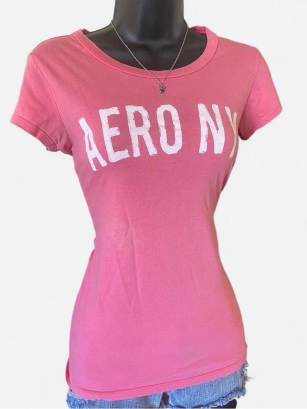 Y2k Aeropostale ‘Aero NY’ Pink Baby Tee